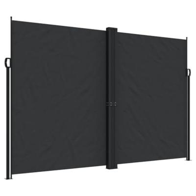 VidaXL Windscherm uittrekbaar 220x1000 cm zwart VidaXL Windscherm uittrekbaar 220x1000 cm zwart