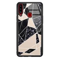 Samsung Galaxy A20s glazen hardcase - Abstract painted - thumbnail