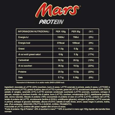 Mars protein single (18x 50gr)