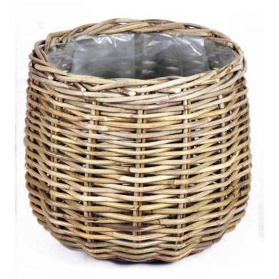 Mand rond Antiek Grijs 38x33cm