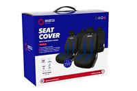 Set hoezen voor zittingen Sparco Sabbia Zwart/Blauw - thumbnail