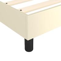 Bedframe kunstleer crmekleurig 90x190 cm - thumbnail