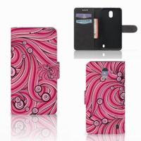 Nokia 2 Hoesje Swirl Pink - thumbnail