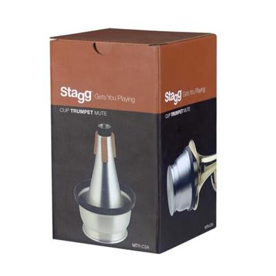 Stagg MTR-C3A Cup Mute voor trompet Aluminium