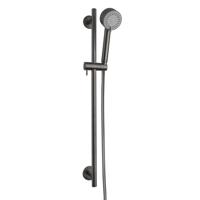 Wiesbaden Glijstangset Cadans Luxe Compleet Met Handdouche En Doucheslang Gunmetal - thumbnail