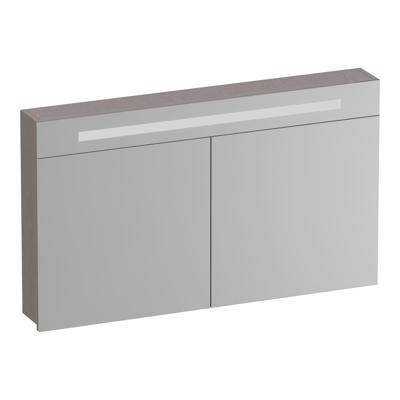 Brauer Promise Spiegelkast - 120 cm - met Verlichting - 2 Spiegeldeuren - Timber Greige