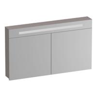 Brauer Promise Spiegelkast - 120 cm - met Verlichting - 2 Spiegeldeuren - Timber Greige - thumbnail
