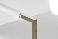 Stoel DKD Home Decor Polyester Staal Wit (56 x 68 x 92 cm) - thumbnail