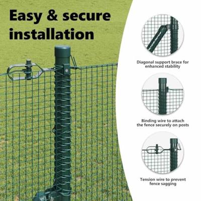 VidaXL Afrasteringspaal groen 25 x 1,2 m (12 x 12 mm gaas)