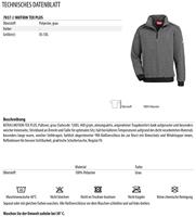 NITRAS SAFETY Nitras trui "7034 motion tex plus" pullover gr. xxl grey nitras motion tex plus - thumbnail