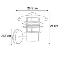 QAZQA Vintage buitenwandlamp koper IP44 - Prato - thumbnail
