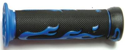 VPARTS Rubber handvat "flame pr. retaining loops blue tnt flame decor, 623az