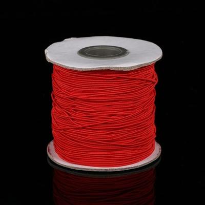 50m/zak 0.5 mm ronde elastische koord beading stretch draad/koord/touw voor ketting armband sieraden maken (rood)