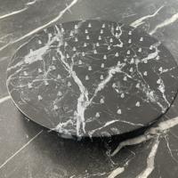 Salenzi Regendouchekop Marble 30 cm Black Marble - thumbnail