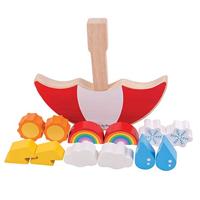 Bigjigs houten balansspel weer - thumbnail