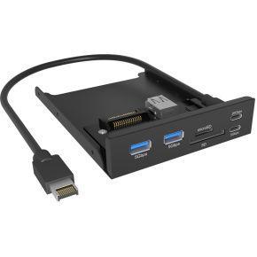 ICY BOX IB-HUB1419-i3 8,89 cm (3.5 ) Zwart ICY BOX IB-HUB1419-i3 8,89 cm (3.5 ) Zwart