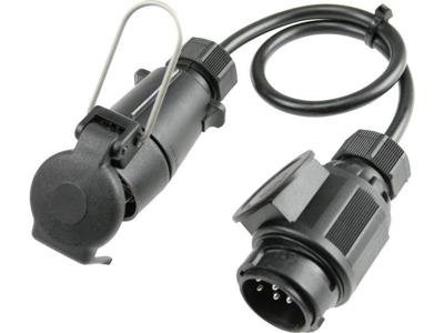 AS Schwabe 60467 Aanhangeradapter [Stekker, 13-polig - Stekkerdoos, 7-polig] Kunststof