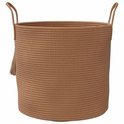 VidaXL Opbergmand ø 40x35 cm katoen bruin VidaXL Opbergmand ø 40x35 cm katoen bruin