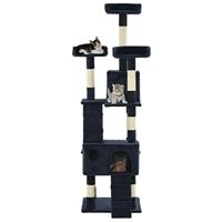 VidaXL Kattenkrabpaal met sisal krabpalen 170 cm blauw - thumbnail