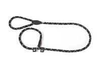 IDC Retriever Leash with Training Collar, 12 mm x 2 m, Fluorescent Black - thumbnail