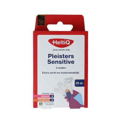 Heltiq Pleisters sensitive 3 maten 25 Stuks