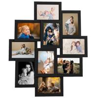 Fotolijst voor 10x(13x18 cm) foto MDF zwart - thumbnail