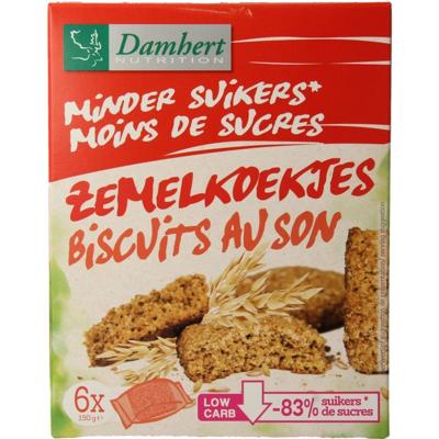Damhert Zemelkoek minder suiker 150 Gram Damhert Zemelkoek minder suiker 150 Gram