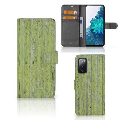 Samsung Galaxy S20 FE | Book Style Case | Green Wood