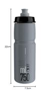 Elite bottle jet grey 750ml - thumbnail
