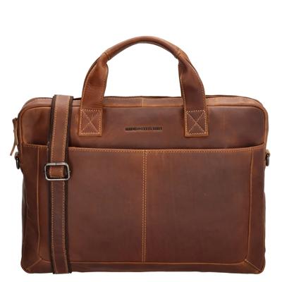 Hide & stitches japura laptoptas 15,6 inch-Cognac