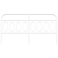 Hoofdbord 160 cm metaal wit - thumbnail