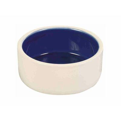 TRIXIE VOERBAK KERAMIEK CRÈME / BLAUW 12X12 CM 350 ML 4 ST TRIXIE VOERBAK KERAMIEK CRÈME / BLAUW 12X12 CM 350 ML 4 ST