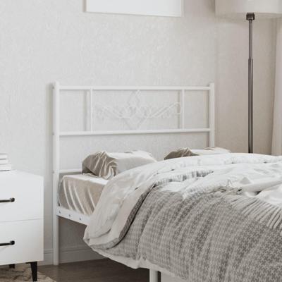 Hoofdbord 75 cm metaal wit Hoofdbord 75 cm metaal wit