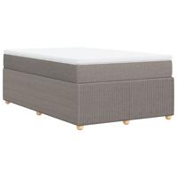 Boxspring met matras stof taupe 120x200 cm - thumbnail