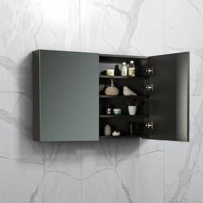 Spiegelkast Tieme mat grijs 100x70x16cm