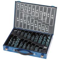 Metaal borenset met boren van 1 - 10mm totaal 170 delig boren in metalen box oplopend met 0.5mm - thumbnail