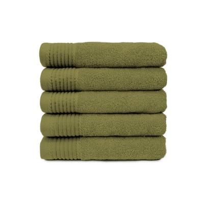 The One Badhanddoek 450 gram 70x140 cm Olive Green (5 stuks) The One Badhanddoek 450 gram 70x140 cm Olive Green (5 stuks)