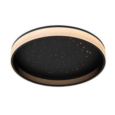 Lucide ESTREJA - Plafonnière - Ø 40 cm - LED 3 StepDim - CCT - 2500K/3000K - Zwart