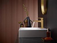 Hansgrohe Metropol 110 wastafelkraan - 18.4cm hoog - push open waste - voorsprong 13.5cm - brushed bronze (brons) 32507140 - thumbnail