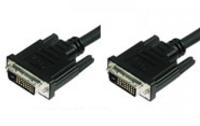 TECHly DVI aansluitkabel 1,80 m ICOC-DVI-8900 zwart [1x DVI-stekker 24+5-pol. - 1x DVI-stekker 24+5 - thumbnail