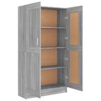 Boekenkast 82,5x30,5x150 cm bewerkt hout grijs sonoma eiken - thumbnail
