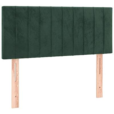 Boxspring met matras fluweel donkergroen 100x200 cm