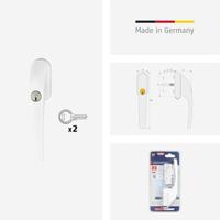 Handgreep - ABUS - FG300 W CL/DFNLI - Dubbele bescherming voor kunststof of aluminium ramen - Getest volgens DIN 18267 - thumbnail
