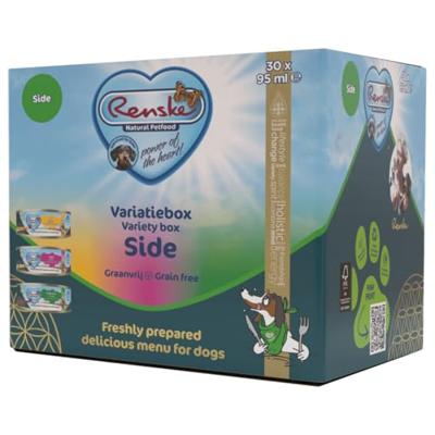 Renske Variatiebox Side Graanvrij vers bereid natvoer hond (blikjes) 1 tray (30 x 95 g)