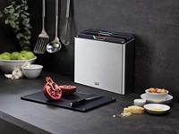 Joseph Joseph Folio Steel Snijplankset - Set van 4 - Zilver / Zwart - thumbnail