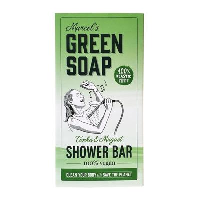Marcel's Green Soap Shower bar tonka & muguet 150 Gram