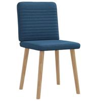 Eetkamerstoelen 2 st stof blauw - thumbnail
