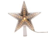 Led piek ster transperant wit 22 cm 31 lampjes - thumbnail