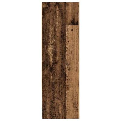 Boekenkast 80x24x76 cm bewerkt hout oud houtkleurig Boekenkast 80x24x76 cm bewerkt hout oud houtkleurig