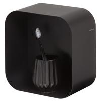 Wandkubus Sealskin Brix 24x24 cm Small Zwart - thumbnail